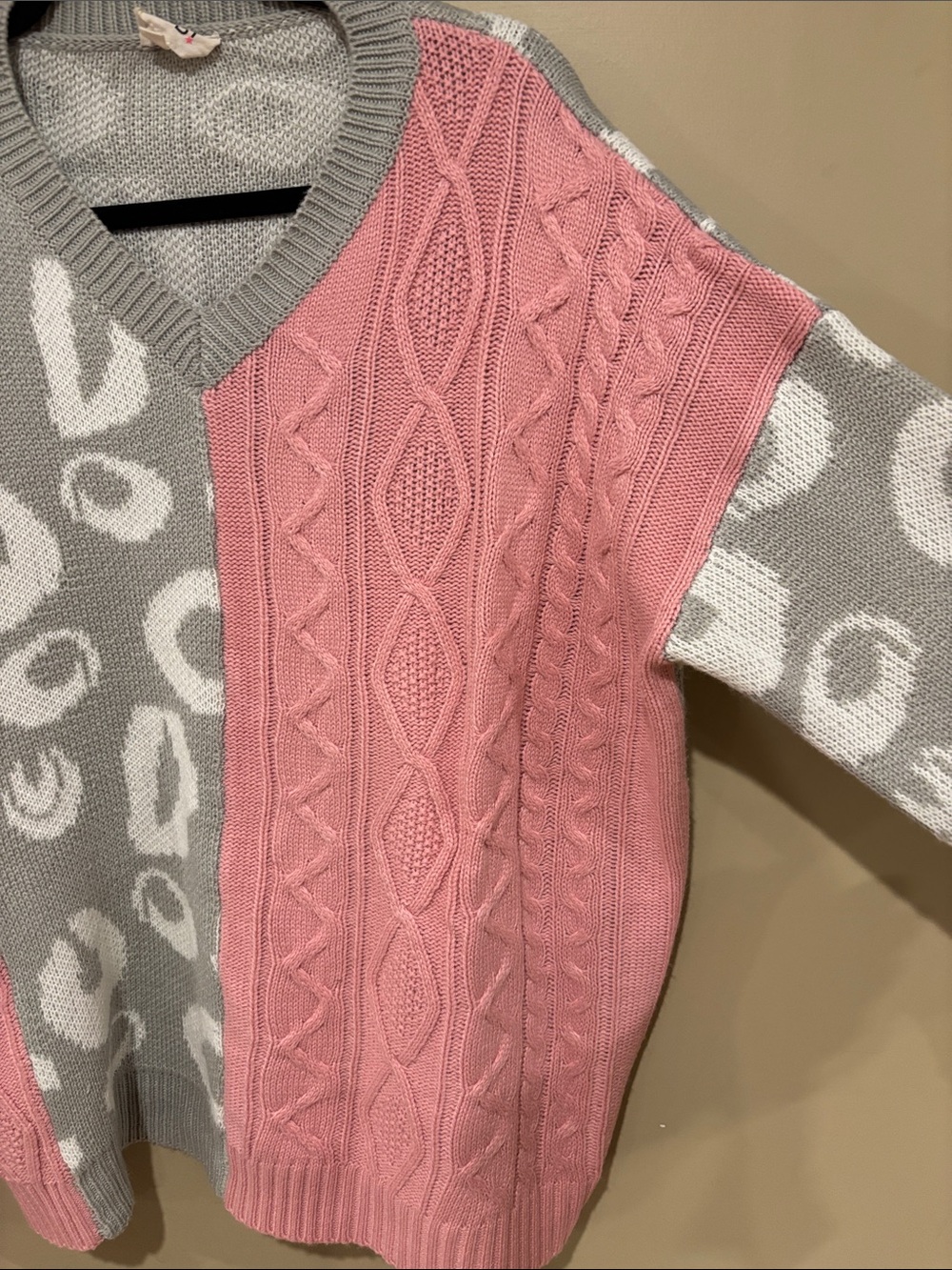 BiBi Cableknit patchwork sweater - Picture 3 of 4